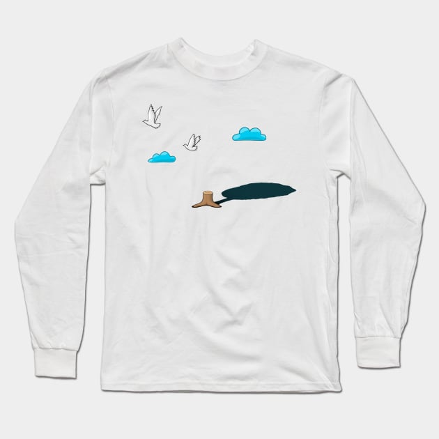 immigration freedom pigeon Long Sleeve T-Shirt by Akman